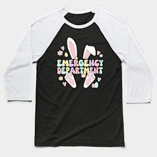 Er Easter Nurse Crew Easter Day ncy Room Nurses Bunny Baseball T-Shirt